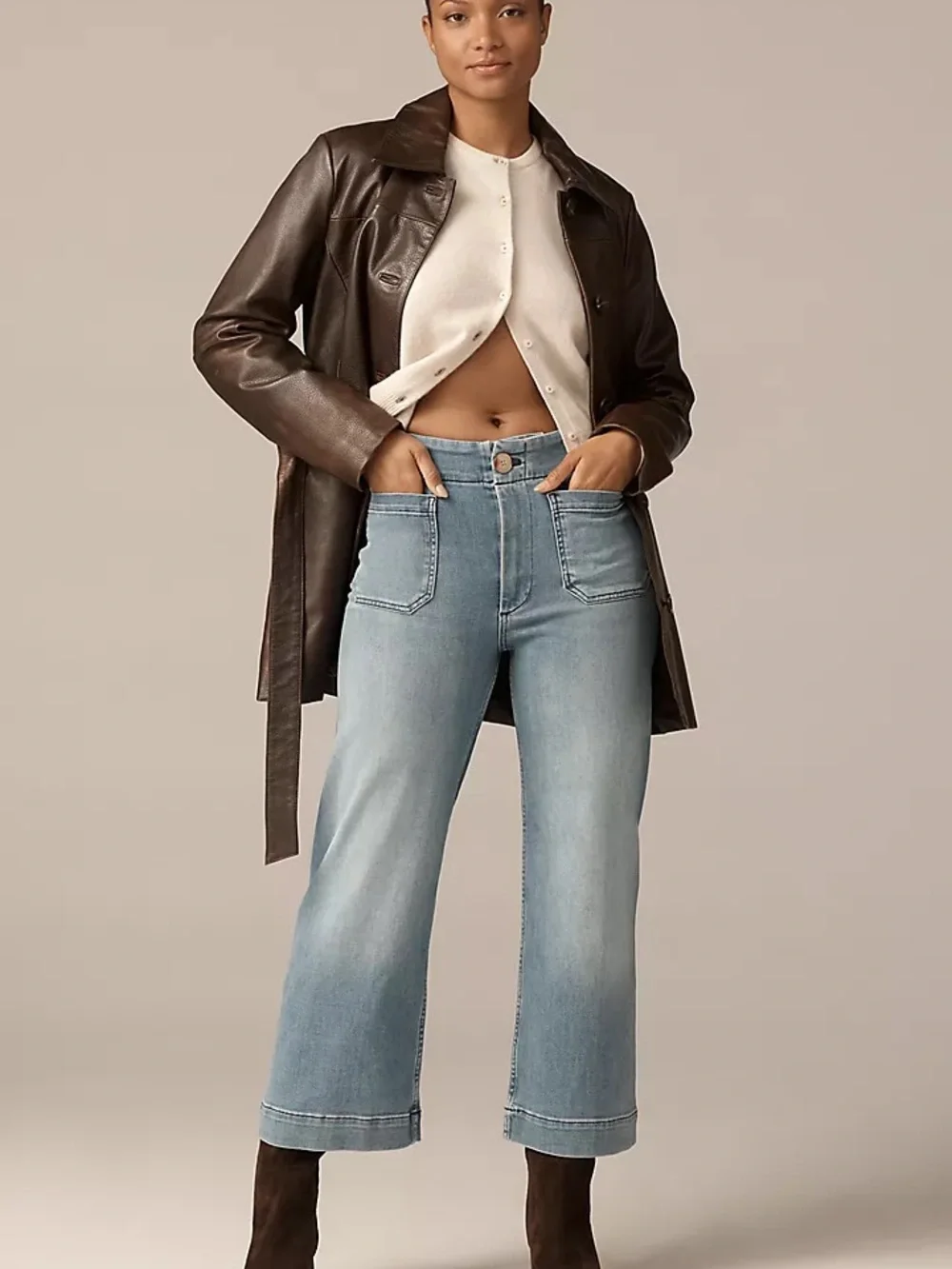 NWT Maeve Light Blue High-Rise Wide-Leg Jeans - Picture 9 of 9